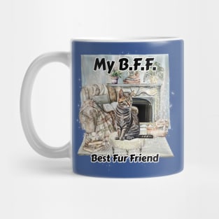 My B.F.F. American Shorthair cat Mug